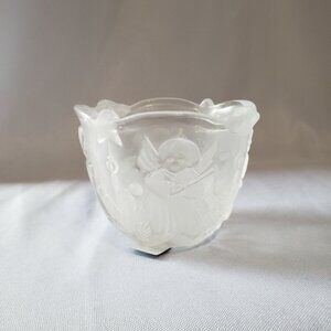 Mikasa Holiday Lights Votive Tea Light Candle holder Angels Christmas